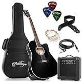 Best Acoustic Electric Amps - Ashthorpe Full-Size Thinline Cutaway Acoustic Electric Guitar Package Review 