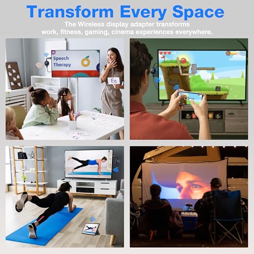 AIMIBO 4K Wireless Display Adapter, Plug & Play, HDMI Dongle 5G for TV/Monitor/Projector, Supports iOS/Android/Windows/Mac, AirPlay/Miracast/DLNA, Cast Phone/Tablet/Laptop to Screen - Image 9