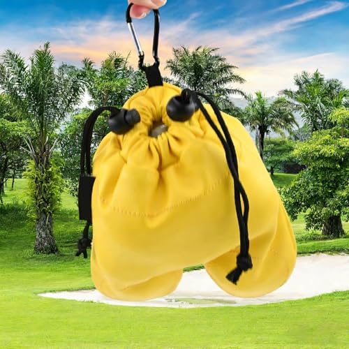 Bolsa para bolas de golf flexible que evita pérdidas con cierre de cordón 2