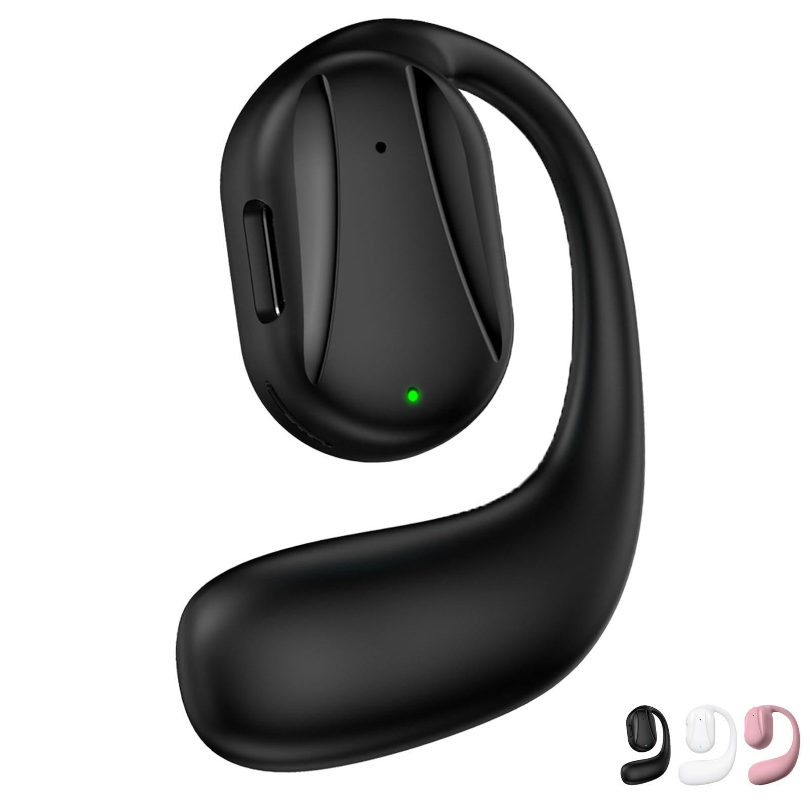 Cuffie Sportive A Conduzione Ossea NHQZ Bluetooth 5.4 – Impermeabili IP7, 75 Ore Di Musica, Gancio Auricolare Comodo, Perfette Per Corsa E Palestra