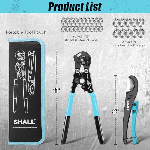 SHALL 2-IN-1 Pex Crimping Tool
