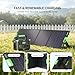 EBL 200W Portable Solar Panel for Power Station, Foldable Solar Charger w/ 4 Kickstands, IP65 Waterproof Solar Panel Kit w/DC XT60 Anderson Aviation Output for Outdoor RV Camper Blackout
