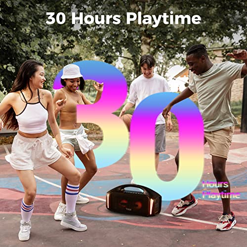 Tribit Stormbox Blast Portable Speaker: 90W Loud Stereo Sound With Xbass, Ipx7 Waterproof Bluetooth Speaker With Led Light, Powerbank, Bluetooth 5.3&Tws, Custom Eq, 30H Playtime, Outdoor/Camping/Party #TOP4