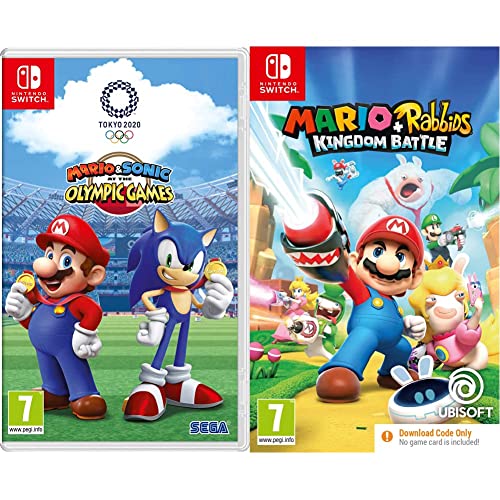 Image of Mario and Sonic at the Olympic Games Tokyo 2020 (Nintendo Switch) + Mario + Rabbids Kingdom Battle (Code in Box) (Nintendo Switch)
