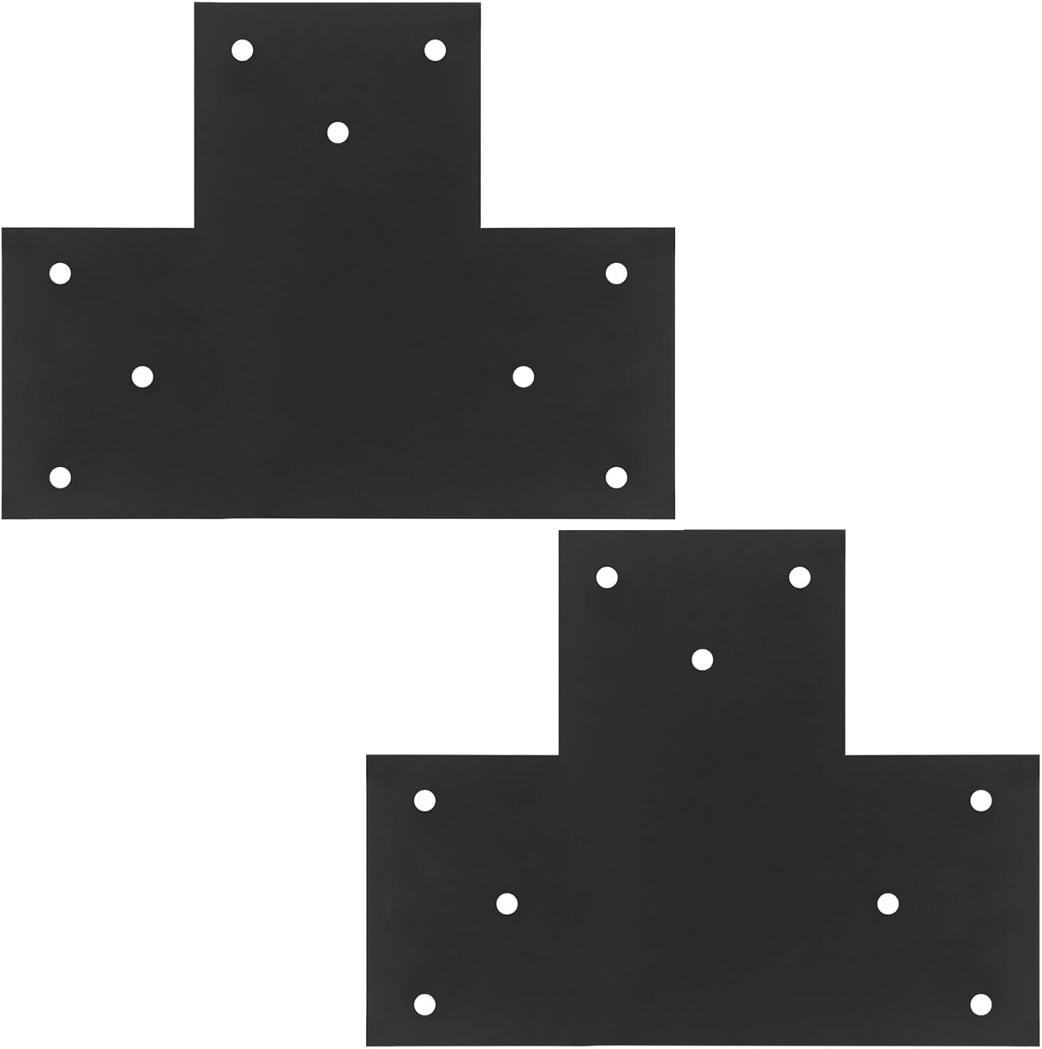 2 PCS T Bracket for 8x8 Wood Post, 6 Gauge Heavy Duty T-Strap Connector for Pergola, 15-3/4" x 7"