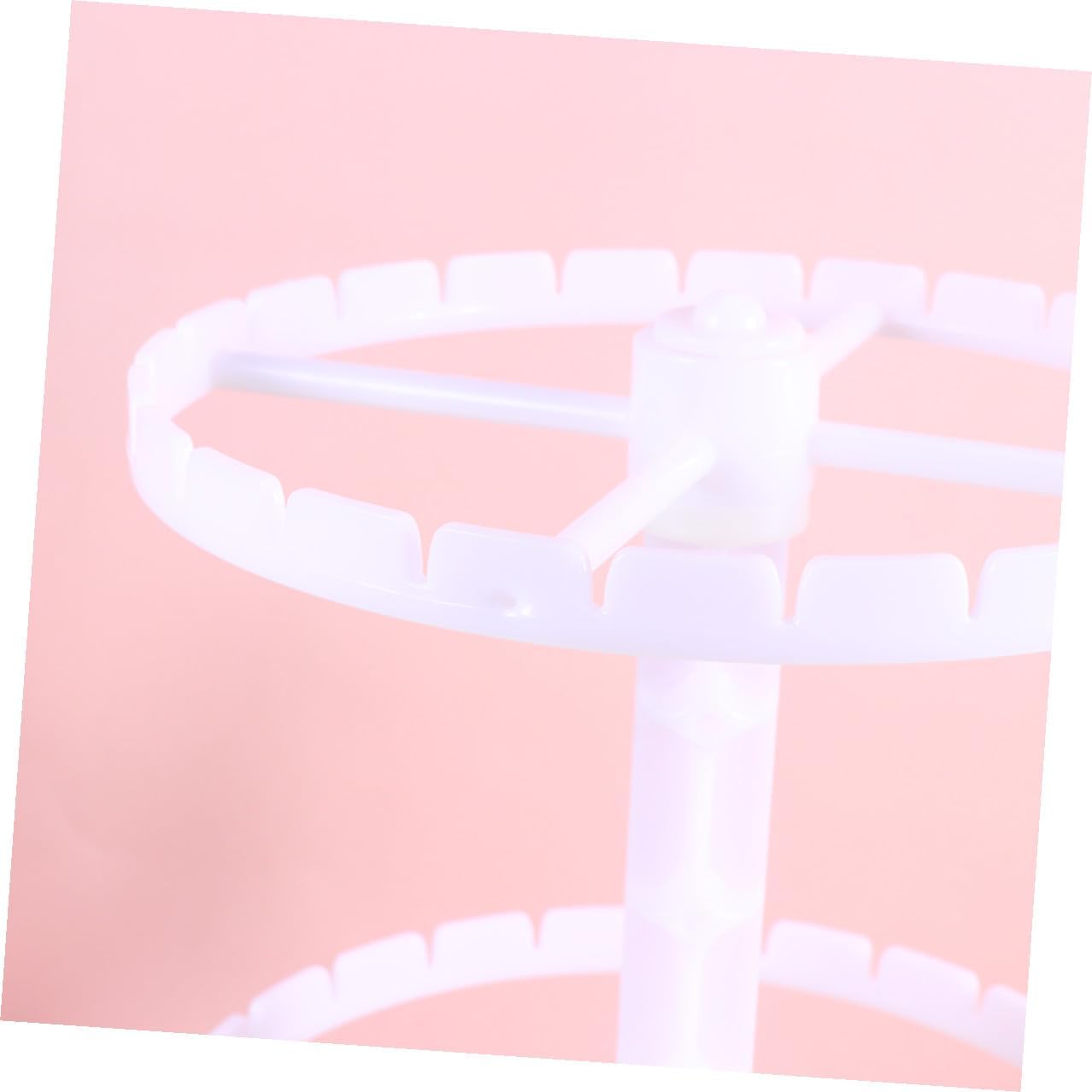 Gadpiparty Rotating Plastic Earring Display Rack with T-shaped Design for Jewelry Storage and Organizing Earrings, White Ear Jewelry Holder Suitable for Mall and Occasion image 5