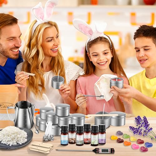 Kit completo de fabricação de velas, suprimentos para velas, kit de fabricação de velas DIY para adu