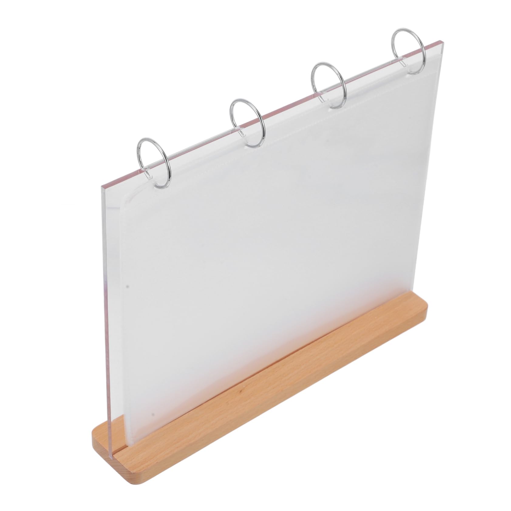 MAGICLULU Expositor de Menús Portacarteles de Sobremesa Transparente para Centro de Mesa Páginas Portacarteles para Menú para Cafeterías y Restaurantes