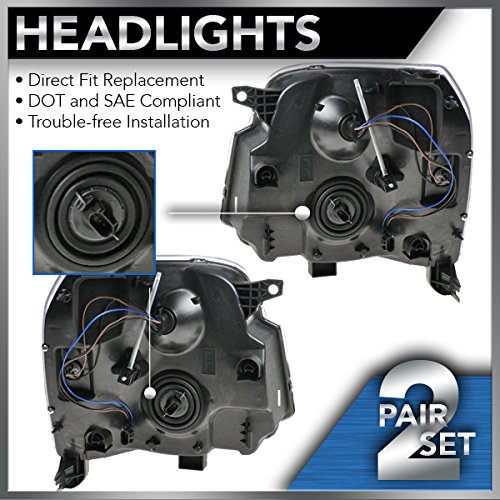 1A Auto Headlights Headlamps Left & Right Pair Set Of 2 For 07-13 Gmc Yukon Suv #TOP6