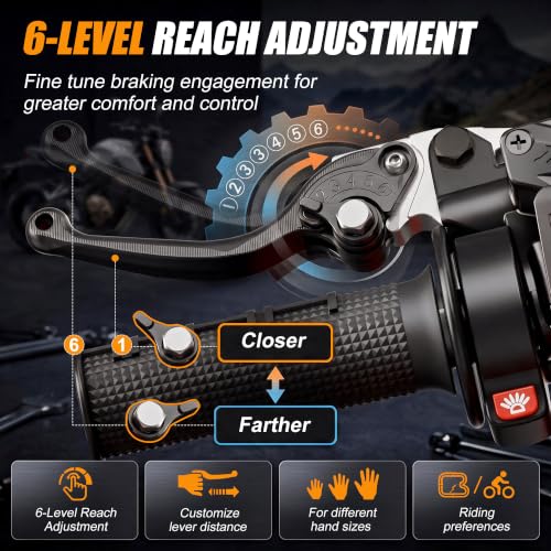 HappyAlley 6-Level Adjustable Brake Levers Compatible with Yozma IN10 by HappyAlley - Used condition - Image 2