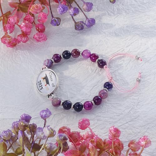Image of Sunflower Jewellery Graduation Gift 2025 Graduation Bracelets (Class of 2025 Black Cap)