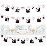 Big Dot of Happiness Ta-Da, Magic Show - Magical Birthday Party DIY Decorations - Clothespin Garland Banner - 44 Pieces
