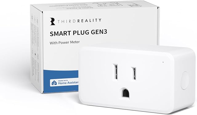 THIRDREALITY Smart Plug Gen3,Precise Real-time Power Monitoring,15A Outlet, Enhanced Zigbee Repeater,ETL Certified,ZigBee Hub Needed,Work with Home Assistant,Compatible Echo Devices and SmartThings