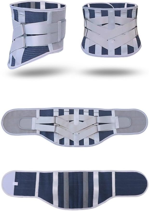 Lumbar Back Support Belt With Removable Double Pull Strap, Disc Herniation Orthopedic Waist Support Brace Breathable Spinal Decompression Belt For Lower Back Pain Relief ( Color : Blue , Size : XX-Lar