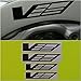 R&G CTS-V Logo Brake Caliper HIGH TEMP Decal Sticker Set of 4 (Black)