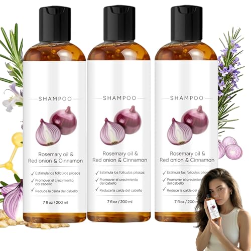 Excalvo Champu Champú nutritivo,600/400/200 ml 2026 Champú Cebolla, Champu Excalvo,Limpieza Diaria Para Un Cabello Más Denso En Apariencia, Hombres y Mujeres (600ml)