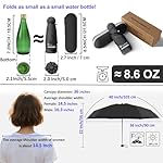 BAODINI Travel Essentials Mini Umbrella for Purse With Case Small Compact UV Sun Protection Lightweight Tiny Pocket Manual Open Close Umbrella for Women Kids and Men Fit Purse Backpack - Image 4
