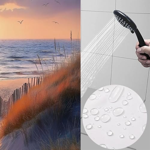 Rideau de douche 180 x 180 cm polyester avec 12 crochets inclus