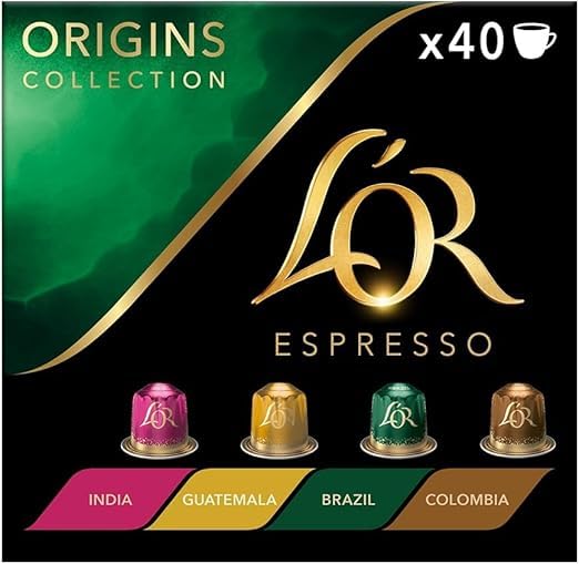 LOR Origins Espresso Coffee Pods Variety Bundle x40 Nespresso* Compatible