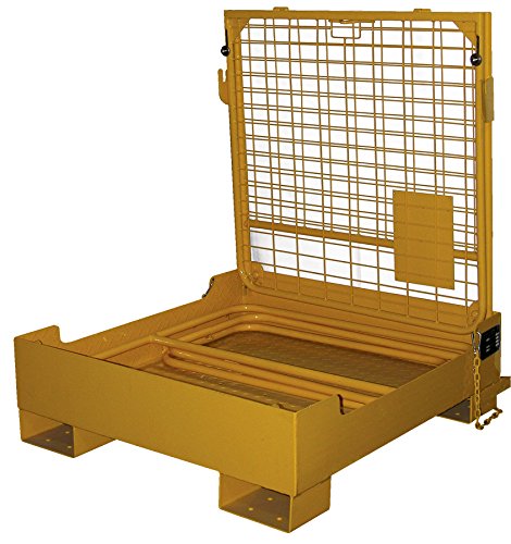 Vestil Wp-3737-Fd Fold-Down Work Platform, 600 Lb Capacity, 37" X 37", Powder Coat Yellow, Not For Use In California #TOP6