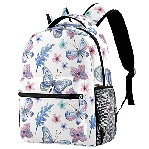 Sac à dos voyage fleurs et papillons pour ranger toutes ses affaires