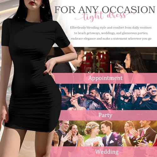 Custom Bodycon Dress - Personalized Stretchy Pencil Dress, High Waist Work & Party4