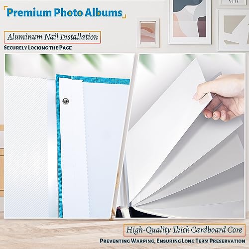 Image of Artfeel Photo Album Self Adhesive Scrapbook,120 Pages Large Photo Book for 4x6,5x7,8x10 Pictures,DIY Album for Baby Wedding Family Travel Birthday,with Metallic Pen and Scraper