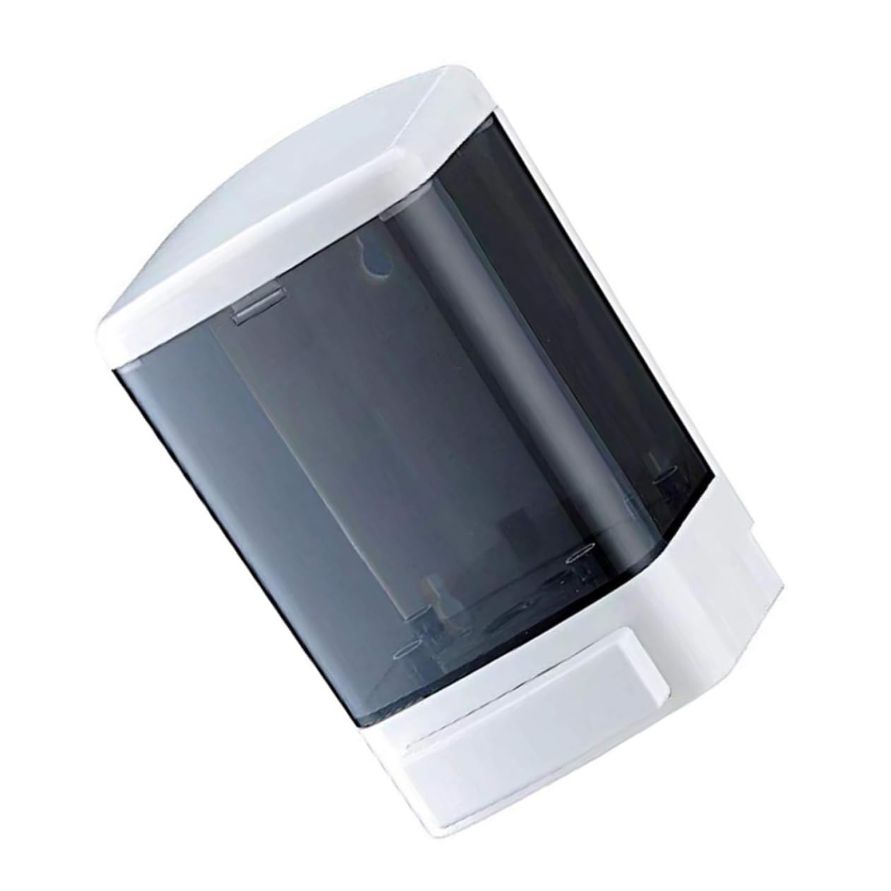 SOLUSTRE Wall Mounted Manual Foaming Soap Dispenser Hand Dispenser for Home Bathroom Kitchen Easy Installation Transparent Design