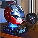 Iron-man Helmet Electronic MarK 5 Helmet Voice Control/Sensing Open/Close Suitcase Armor Helmet With Sounds & LED Eyes Light Up Wearable Super Hero Movie 1:1 model Prop For Christmas Halloween.