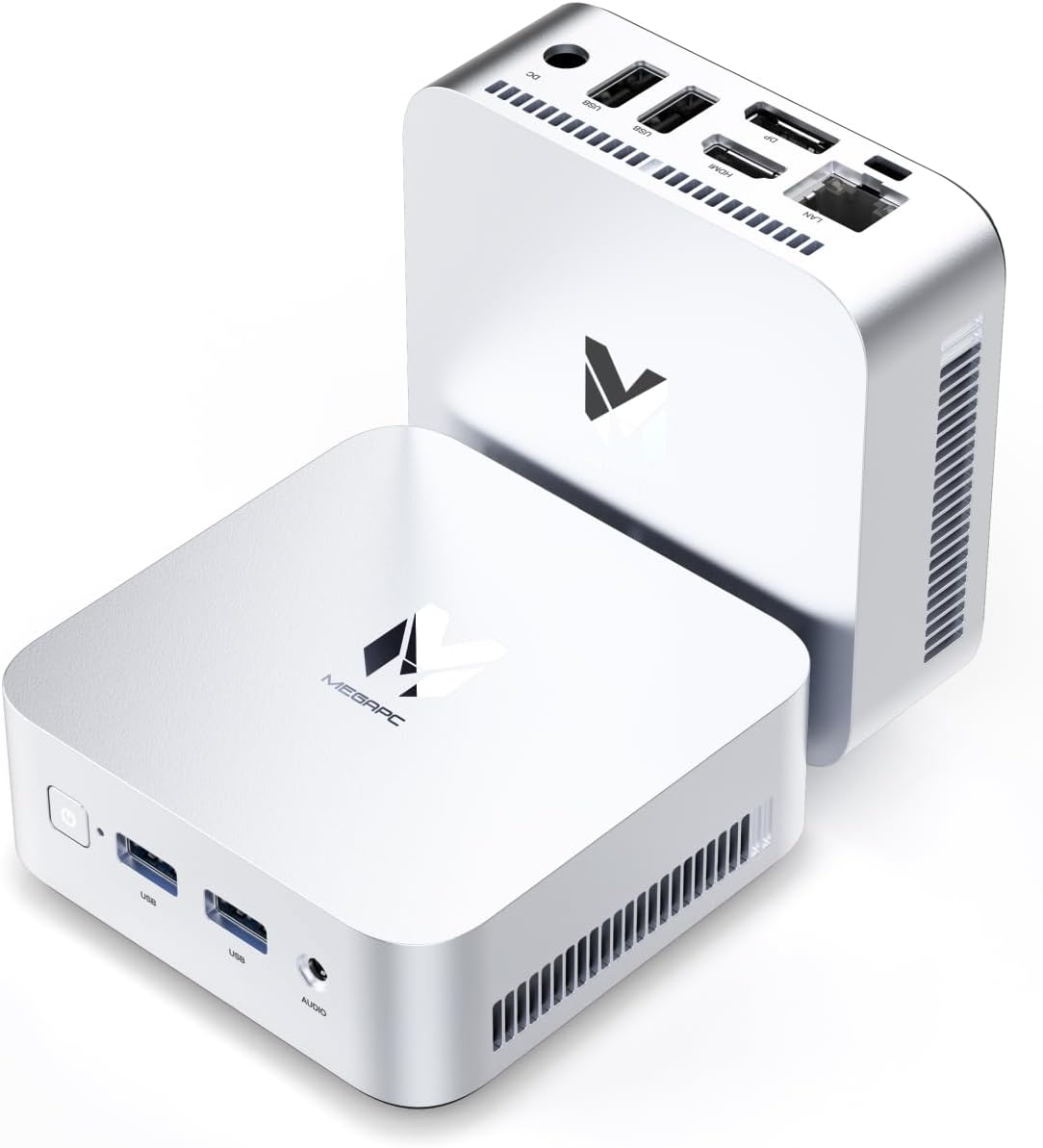 MegaPC Mini PC 16GB DDR4 512G SSD Twin Lake N150 Windows 11, 4K Dual display HDMI+DP+2xUSB 3.2+2xUSB 2.0+WiFi,BT, Small PC Desktop for Business Home Office Mini PC-D01