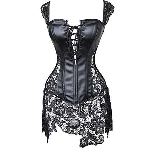 Bodys corsets de cour en cuir : lingerie érotique et gaine sexy