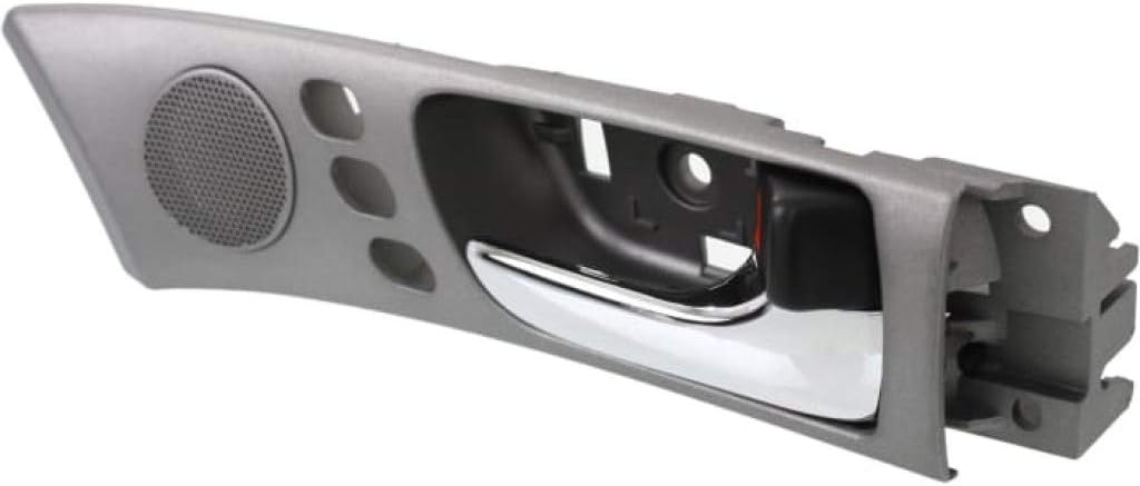 For Lexus ES330 2004 2005 2006 Interior Door Handle Front, Passenger Side Gray bezel with chrome lever | With door lock button| Trim: Base