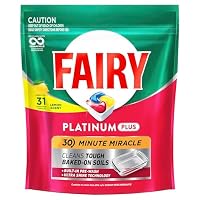 Fairy Platinum Plus 30 Minute Miracle Lemon Dishwasher Tablets 31 Pack