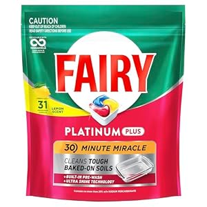 Fairy Platinum Plus Lemon Dishwashing Tablets 31 pack
