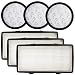 Produktbild HALIEVE 3 Stück Filter Zubehör Set für Rowenta Silence Force Cyclonic RO7663 RO7676 Staubsauger, HEPA Abluftfilter Vormotorfilter, Ersetzt ZR903701