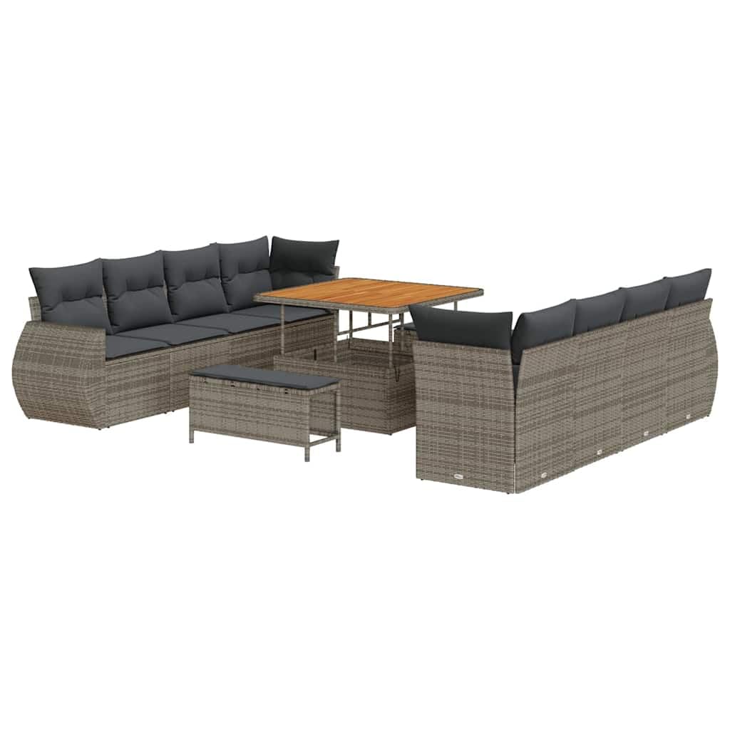 Polirattan Modułowy Szary 100 cm