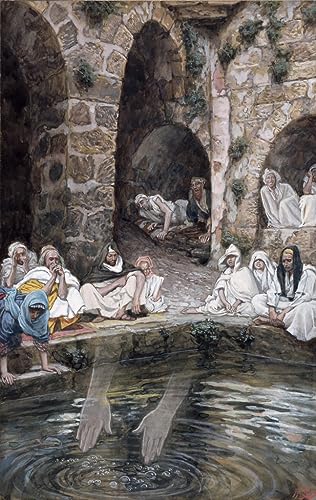 La piscine de Béthesda toile modern peinture haute définition grand format 60x90
