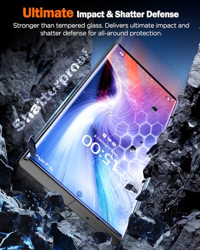 Image of LK 2 Pack for Samsung Galaxy S22 Ultra Screen Protector, [GAME-CHANGER Nano Ceramic Film] [9H+ Hardness] [12FT Military Grade Shatterproof] [Bubble-Free] Upgrade from Tempered Glass S22 Ultra SIM Card