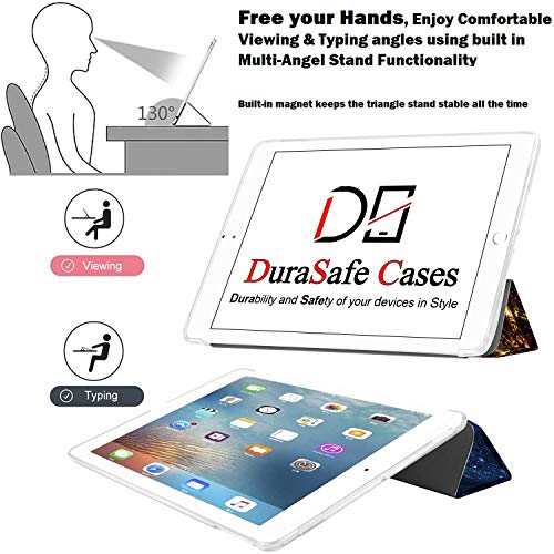 Image of DuraSafe Cases for iPad 9.7 Inch 5th 6th Air 1st Air 2nd Gen [iPad 5 6 Air 1 Air 2 ] A1893 A1954 A1822 A1566 MD785HN /A MD788HN /A MD786HN /A MD789HN /A Printed Sleek Design Flip Case - Paris Night
