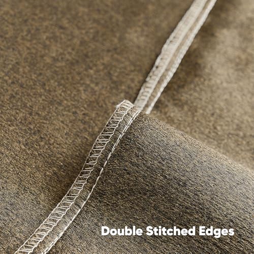 FUTEI Natural Linen Chenille Decorative Throw Pillow Covers 12x20 Inch Set of 2,Soft Cozy Faux Linen Textured Lumbar Pillow Cases,Farmhouse Home Decor for Couch Living Room