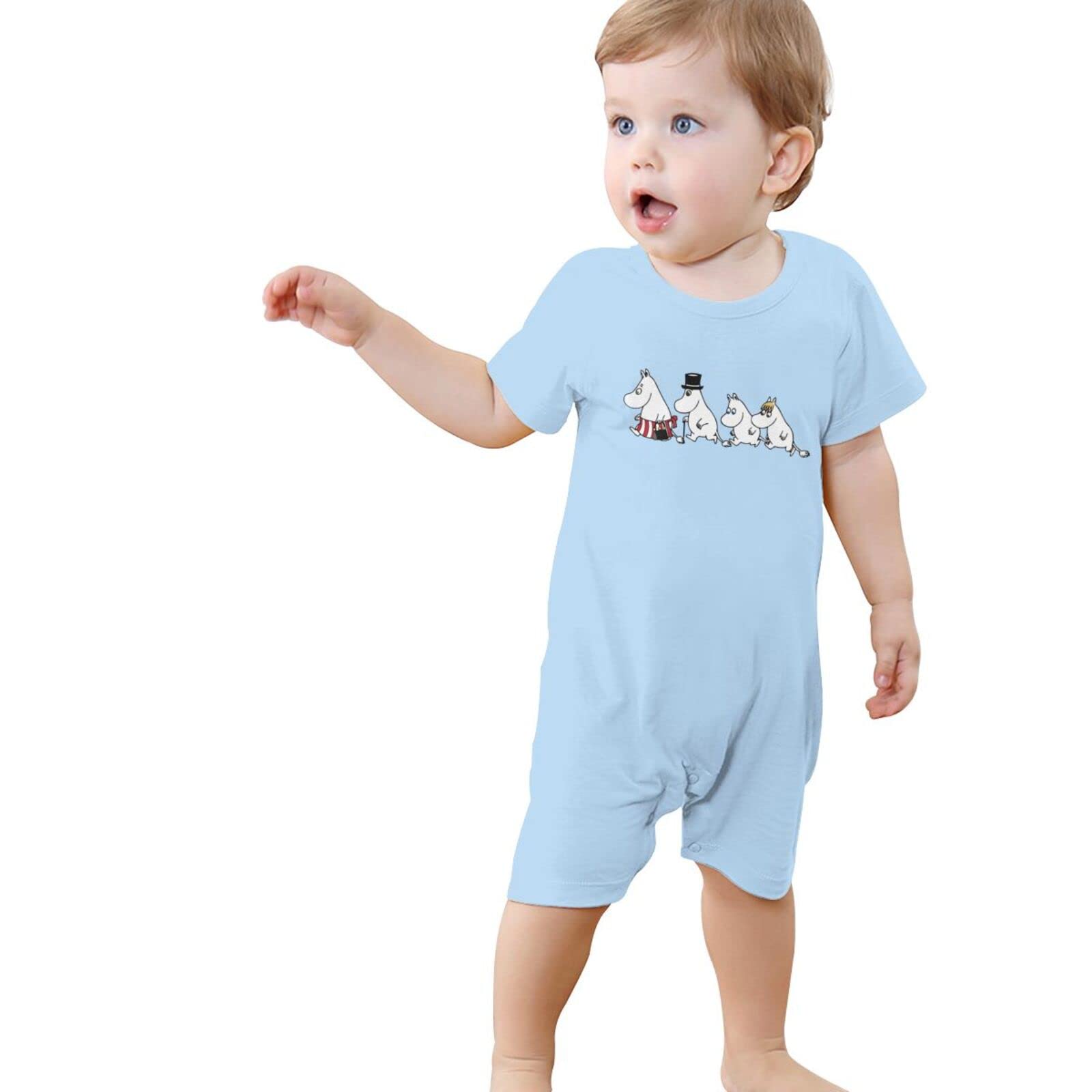 Amazon.co.jp: ムーミン ロンパース 半袖 ベビー服 綿100