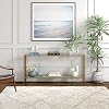 Henn&Hart Mesa Consola Rectangular Ancha de 64" con Estante de Vidrio en Latón Cepillado, Mesa de Entrada, Mesa de Acento para Sala, Pasillo 8