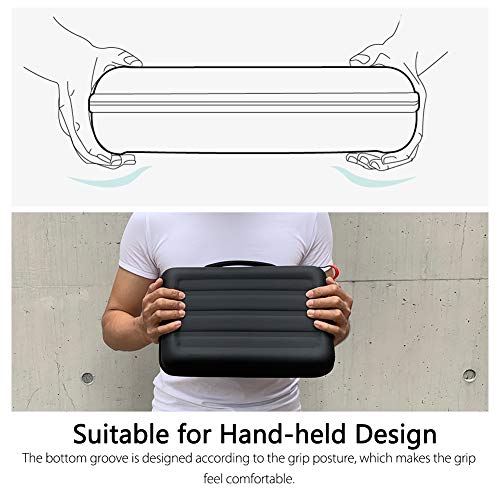 Vamson Large Carrying Case For Gopro Hero 11 10 9 8 7 6 5 4 3/Dji Osmo Action/Akaso/Apeman/Insta360 One X Camera And Accessories, Hard Pu Shell Diy Protective Travel Case Storage Bag Outdoor Vp808 #TOP5