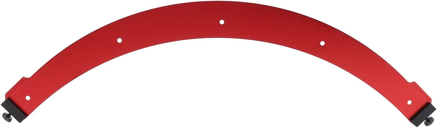 Inner Outer Corner Arc Template R300, Large Arc Aluminum Alloy Rounded Corner Router Template for Woodworking, with Dual Positioning Blocks for Precise Corner Radius