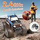 Gindoly Ferngesteuertes Auto,2,4 GHz Ferngesteuerter Monstertruck, 4WD 15+ km/h Hobby Offroad RC Auto, Wasserdicht Geländewagen Auto mit 2 Batterien, Spielzeug für Kinder ab 6 7 8 9 10 11 12 Jahre