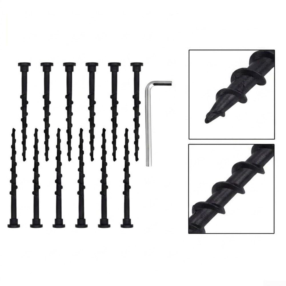 12 Tornillos de para tierra para Robot Cortacésped 14cm 12 Tornillos