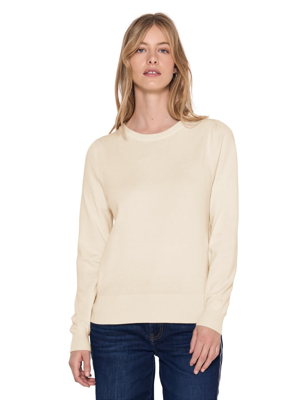 Street One Studio Damen Pullover mit Puff-Ärmeln