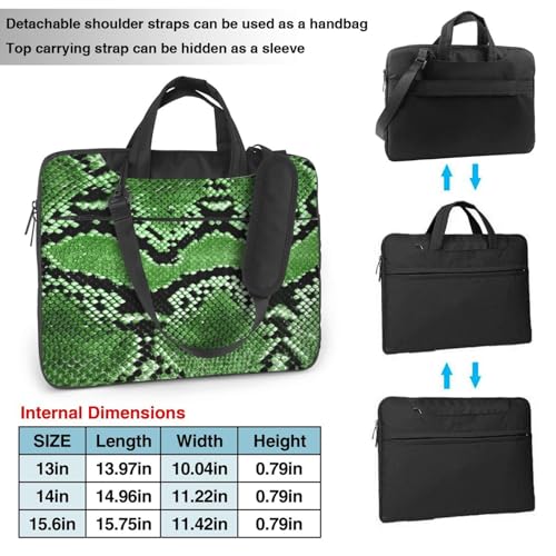 Sac pour ordinateur portable imprimé serpent de l'école au bureau
