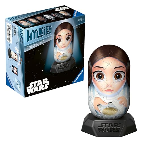 Ravensburger Hylkies: Star Wars Sammelfiguren zum selbst zusammenbauen - Figur #03 - Prinzessin Leia - Aufbauen, Verlieben, Sammeln - Mini-Figuren für Fans von Star Wars