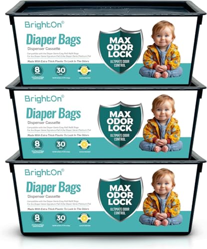 Image of BrightOn Diaper Pail Refills 90 Bags